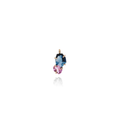 Naked Sapphire (重疊) 藍寶石X粉色剛玉墜飾